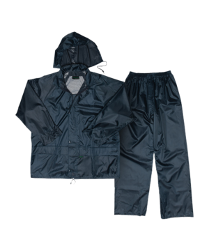 NAVY RUBBERRISED RAIN SUIT