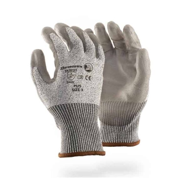 PU5-CUT 4 SEAMLESS LINER WITH PU COATING GLOVES